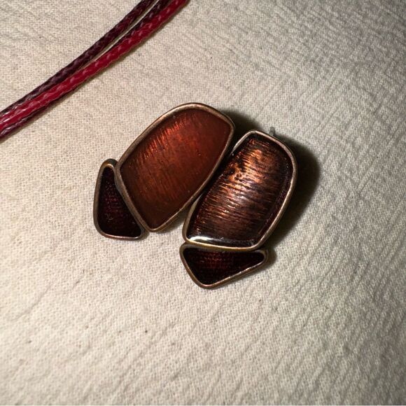 Rustic Mosaic Statement Necklace and Earring Set - Picture 5 of 6